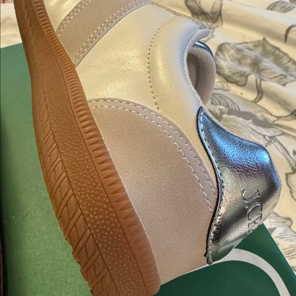 J.Crew field sneakers in metallic BT984